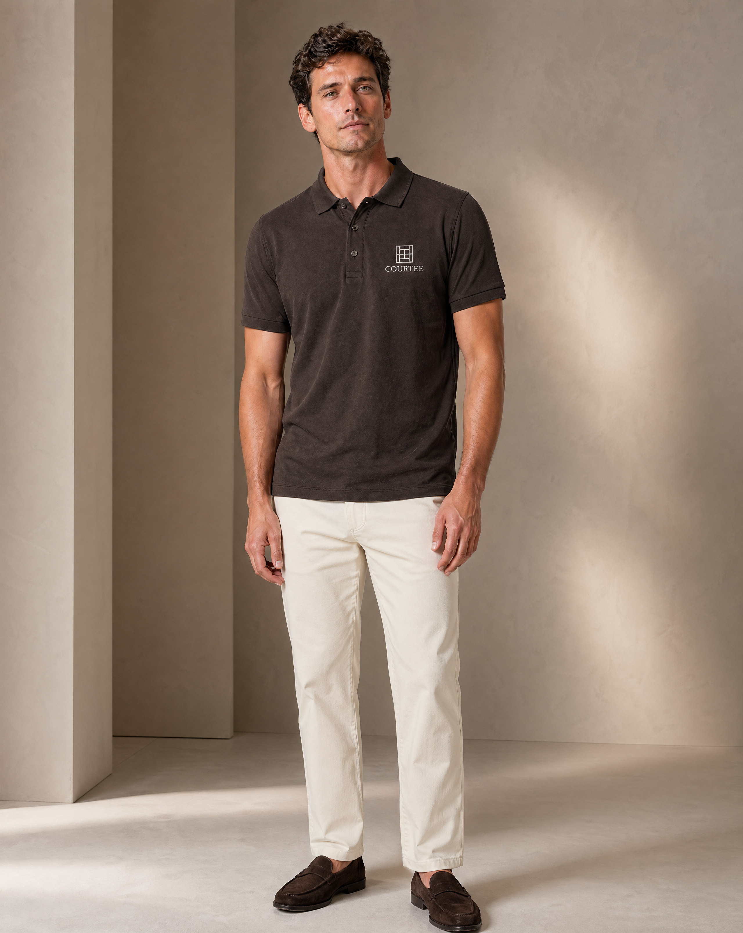 Polo bordado de hombre