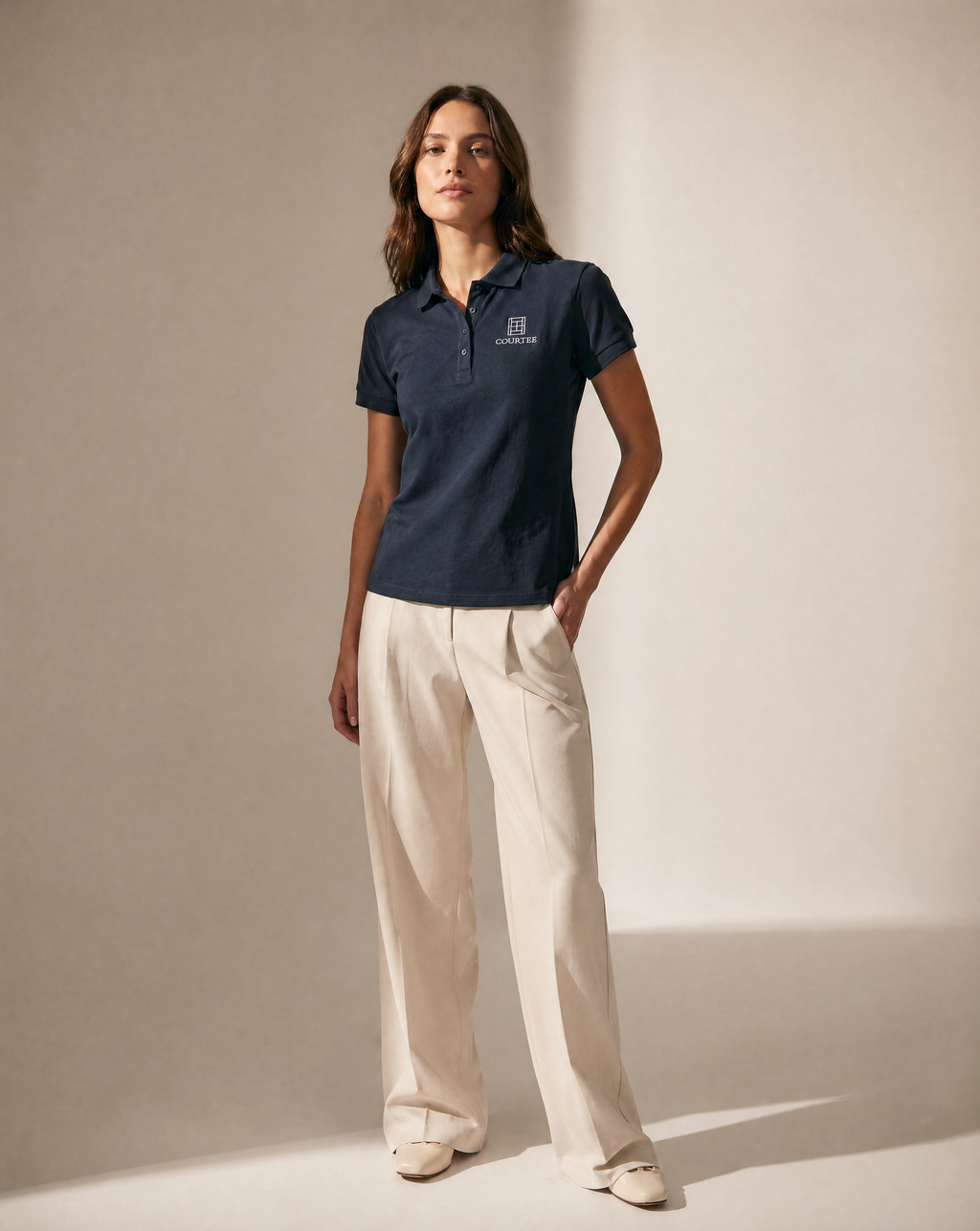 Polo bordado de mujer